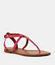 COACH®,LYDIA SANDAL,Leather,Hyacinth,Front View