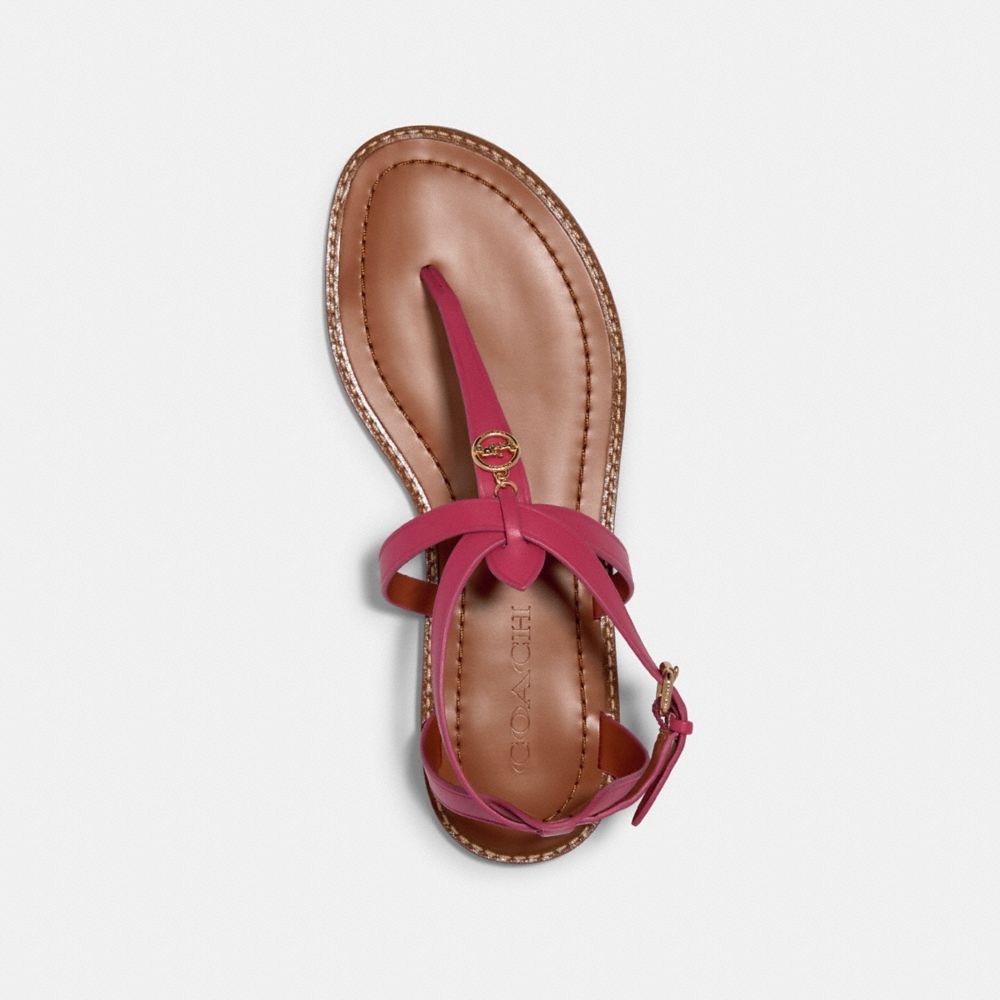 COACH®,LYDIA SANDAL,Leather,Hyacinth,Inside View,Top View