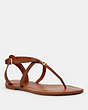 COACH®,LYDIA SANDAL,Leather,Saddle,Front View