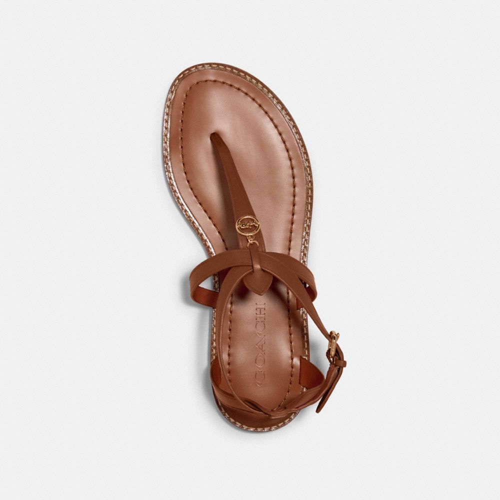 COACH®,SANDALE LYDIA,Cuir,Brun,Inside View,Top View
