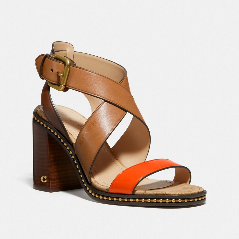 Coach women's mandy leather sandals new arrivals