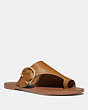 COACH®,LUCA SANDAL,Leather,Light Caramel,Front View