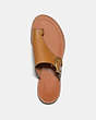 COACH®,LUCA SANDAL,Leather,Light Caramel,Inside View,Top View