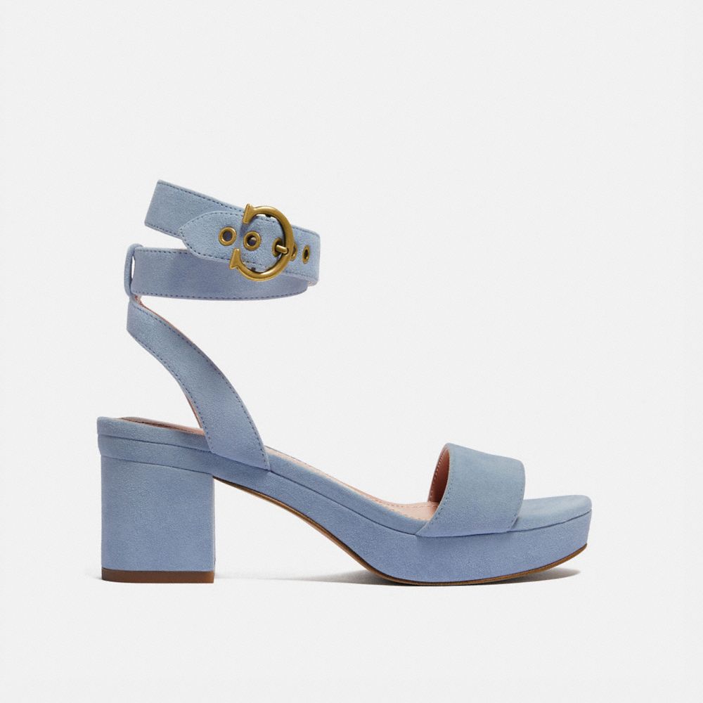 Coach women's best sale serena suede sandals