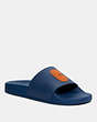 COACH®,SLIDE WITH COACH PATCH,Rubber,Admiral Clementine,Front View