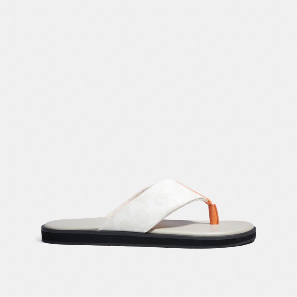 COACH Outlet Flip Flop In Signature Canvas