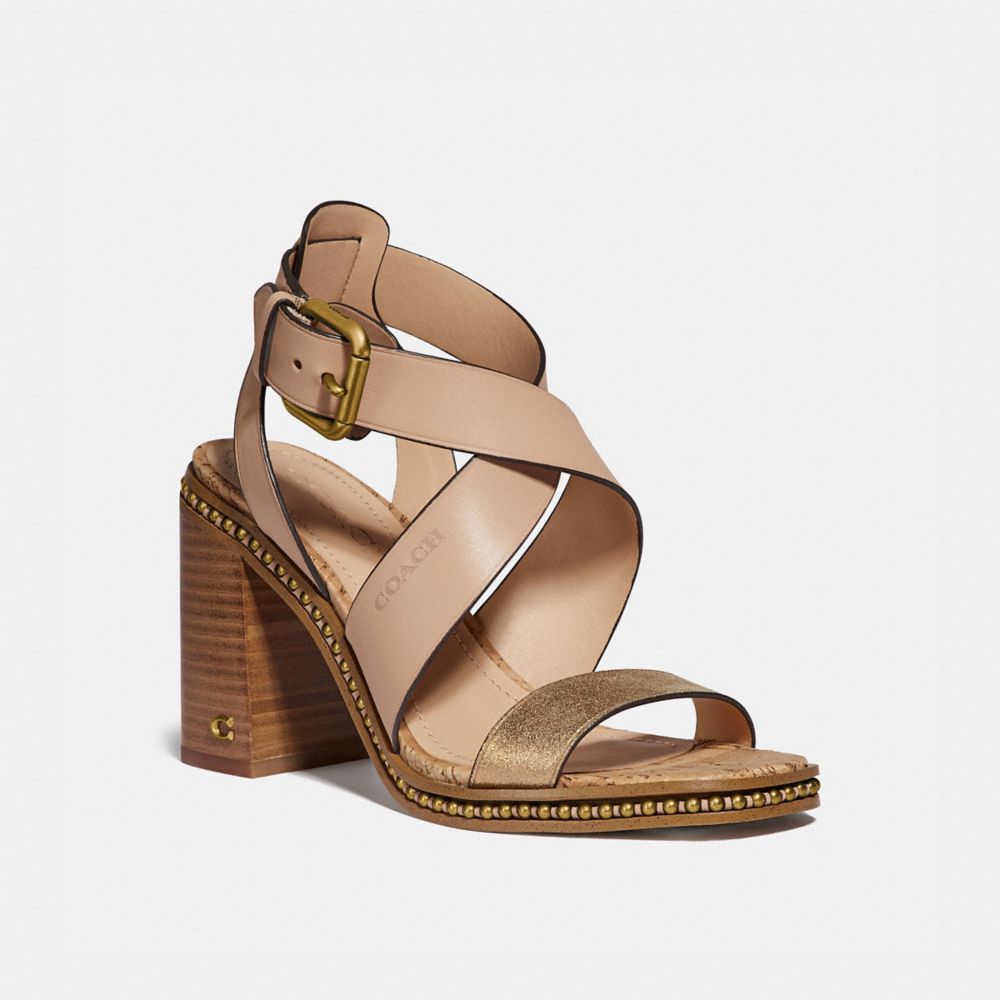 Coach women's mandy leather sandals new arrivals