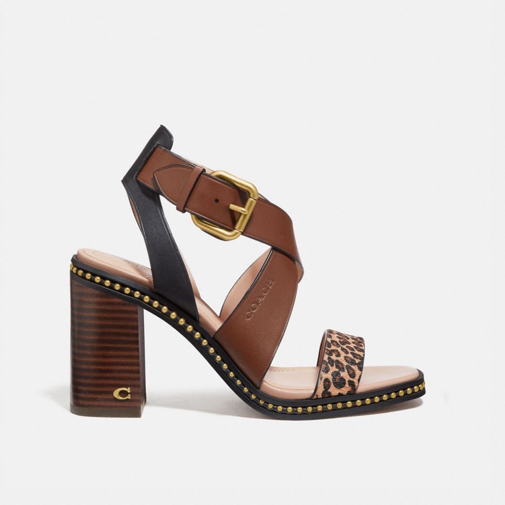 Coach women's mandy leather sandals new arrivals