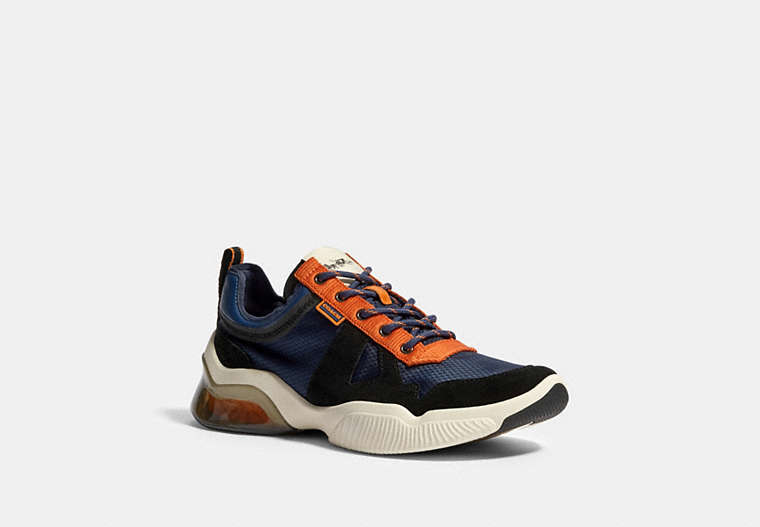 COACH®,CITYSOLE RUNNER IN COLORBLOCK,Leather,Admiral Clementine,Front View