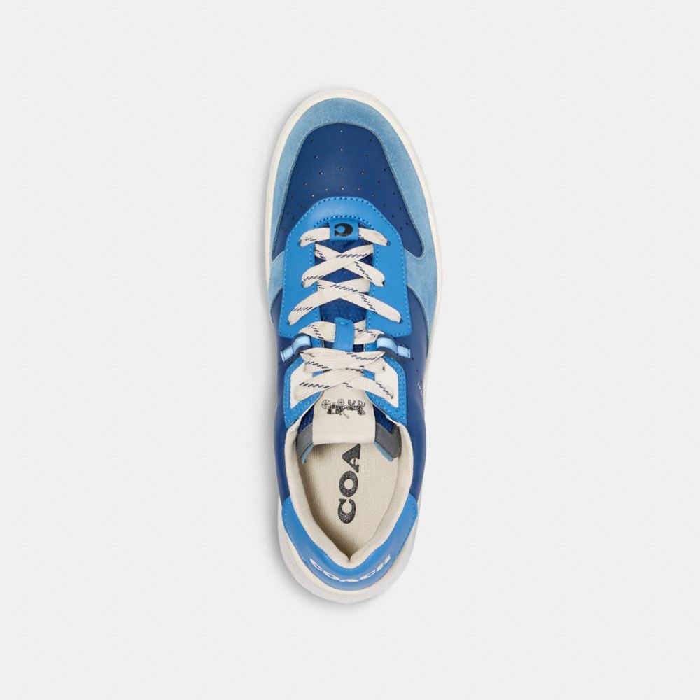 COACH®,CITYSOLE COURT SNEAKER IN COLORBLOCK,Admiral Bright Blue,Inside View,Top View