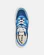 COACH®,CITYSOLE COURT SNEAKER IN COLORBLOCK,Admiral Bright Blue,Inside View,Top View