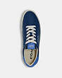 COACH®,CLIP LOW TOP SNEAKER IN COLORBLOCK,Admiral Bright Blue,Inside View,Top View