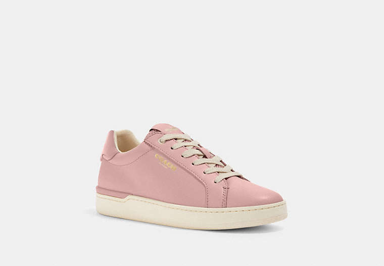 COACH®,CLIP LOW TOP SNEAKER,Blossom,Front View