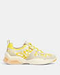 COACH®,CITYSOLE RUNNER,mixedmaterial,YELLOW,Angle View