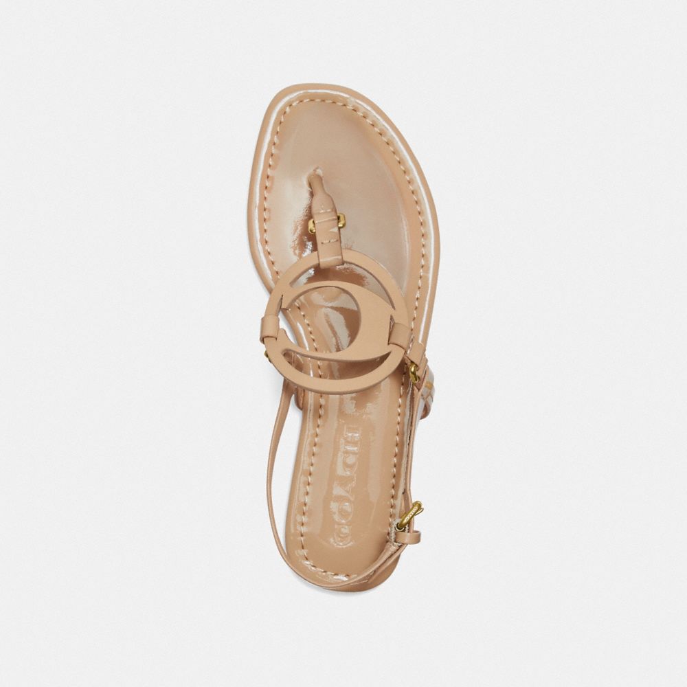 COACH®,Jeri Sandal,,Inside View,Top View