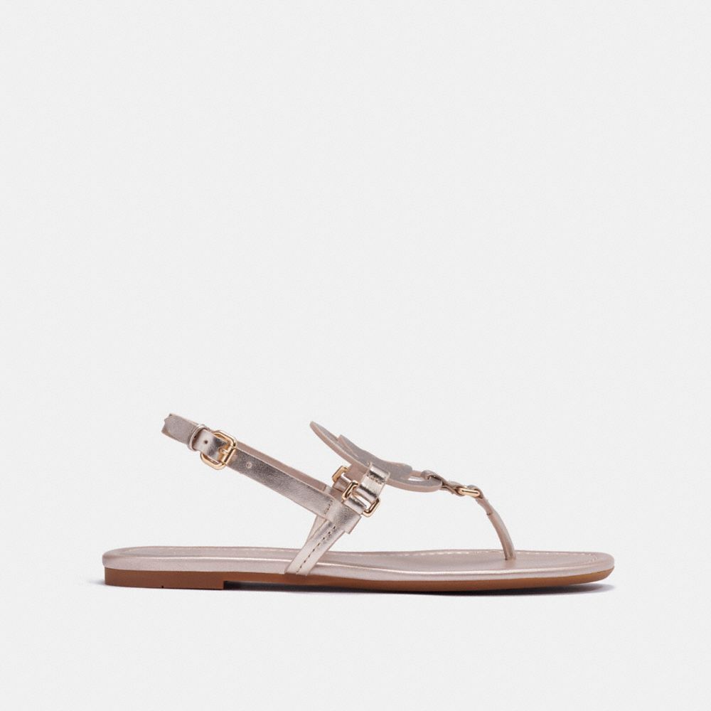 Coach women's best sale jeri leather sandals