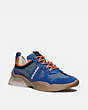COACH®,CITYSOLE RUNNER,Suede/Rubber,Deep Sky Clementine,Front View