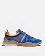 COACH®,CITYSOLE RUNNER,Suede/Rubber,Deep Sky Clementine,Angle View