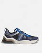 COACH®,CITYSOLE RUNNER,Mixed Material,Charcoal True Navy,Angle View