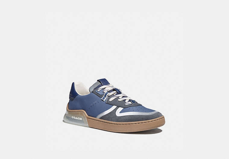 COACH®,CITYSOLE COURT SNEAKER IN COLORBLOCK,Mixed Material,Blue Mist Grey,Front View