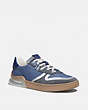 COACH®,CITYSOLE COURT SNEAKER IN COLORBLOCK,Mixed Material,Blue Mist Grey,Front View