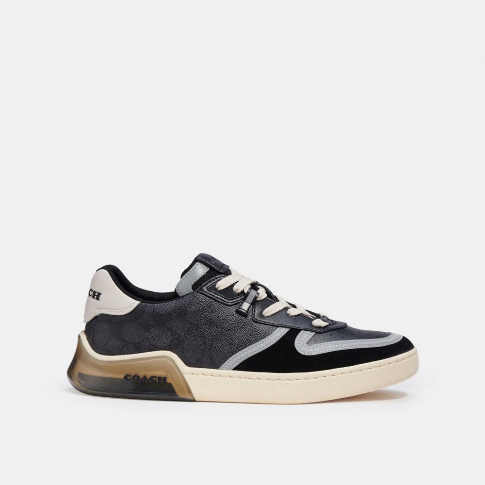 COACH®,CitySole コート スニーカー,スニーカー,ﾁｬｺｰﾙ/ﾌﾞﾗｯｸ