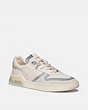 COACH®,CITYSOLE COURT SNEAKER,Leather/Suede,Chalk,Front View
