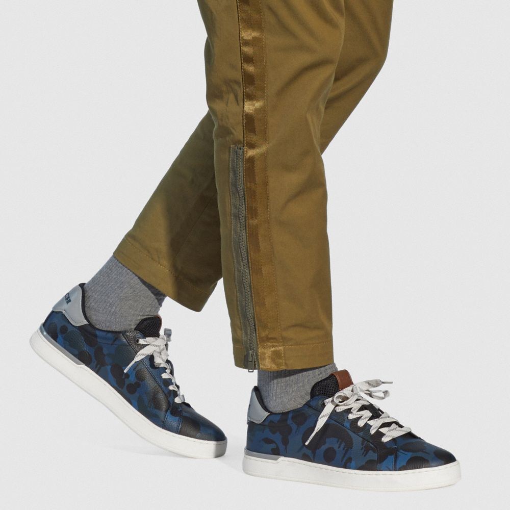 COACH®,Lowline Low Top Sneaker With Camo Print,,Detail View