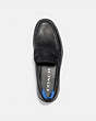 COACH®,CITYSOLE LOAFER,Leather,Black,Inside View,Top View