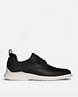 COACH®,CITYSOLE DERBY,Leather,Black,Angle View