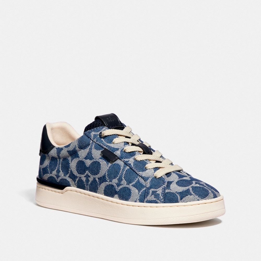 Shop COACH Lowline Coated Canvas Sneakers | Saks Fifth Avenue