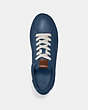 COACH®,LOWLINE LUXE LOW TOP SNEAKER,Leather,ALMOST NAVY,Inside View,Top View