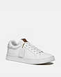 COACH®,LOWLINE LUXE LOW TOP SNEAKER,Leather,White,Front View