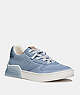 COACH®,CITYSOLE COURT SNEAKER,Suede,Bluebell,Front View