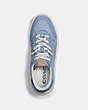 COACH®,CITYSOLE COURT SNEAKER,Suede,Bluebell,Inside View,Top View