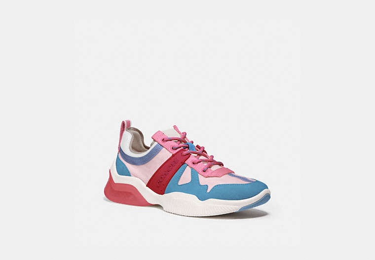COACH®,CITYSOLE RUNNER,mixedmaterial,Orchid/Bluebell,Front View