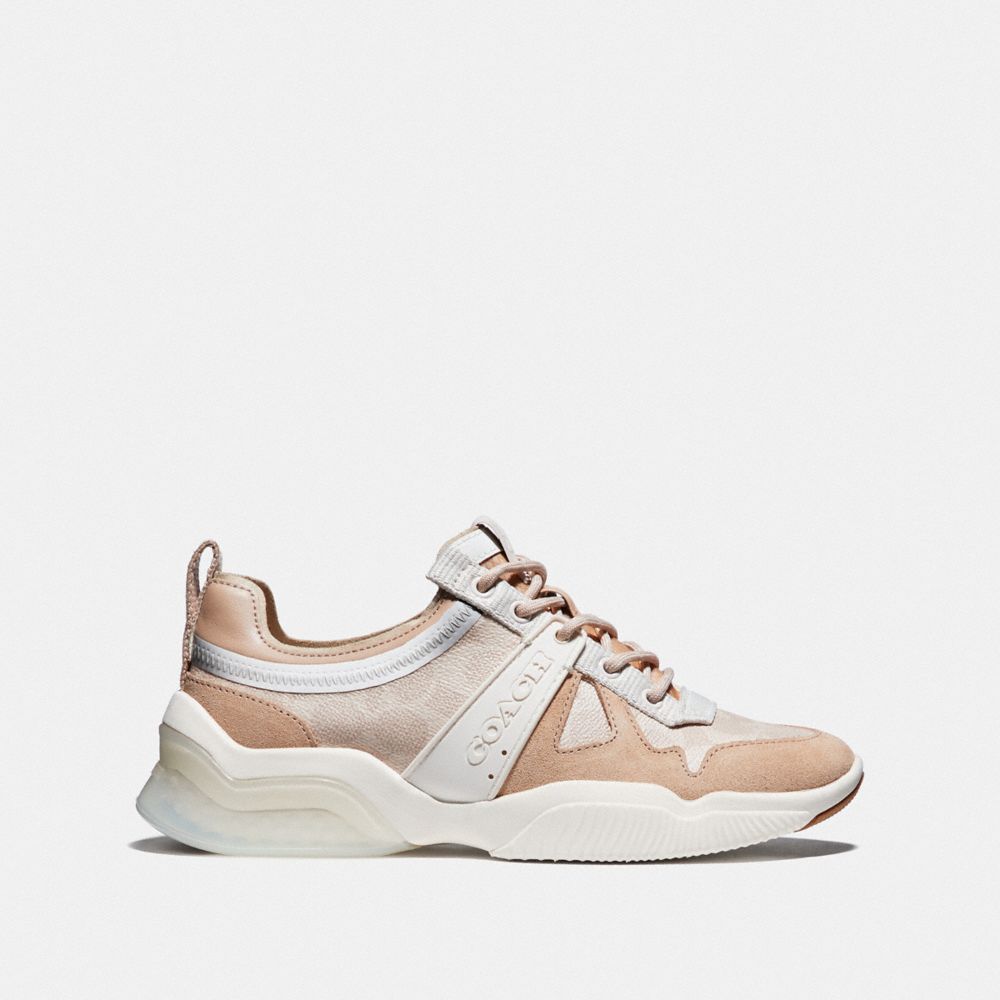 COACH®,CITYSOLE RUNNER,pvc,Sand/Beechwood,Angle View