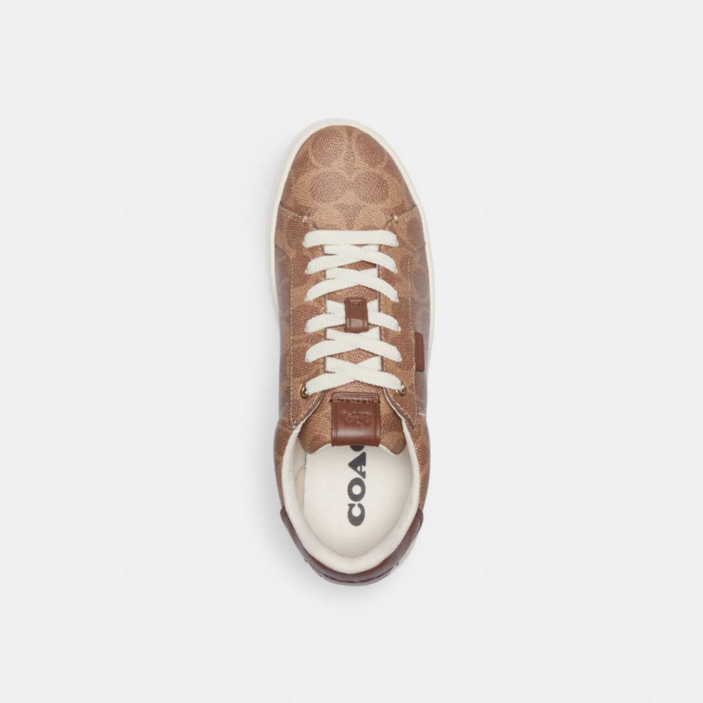 COACH Lowline Tweed Lace-Up Sneakers