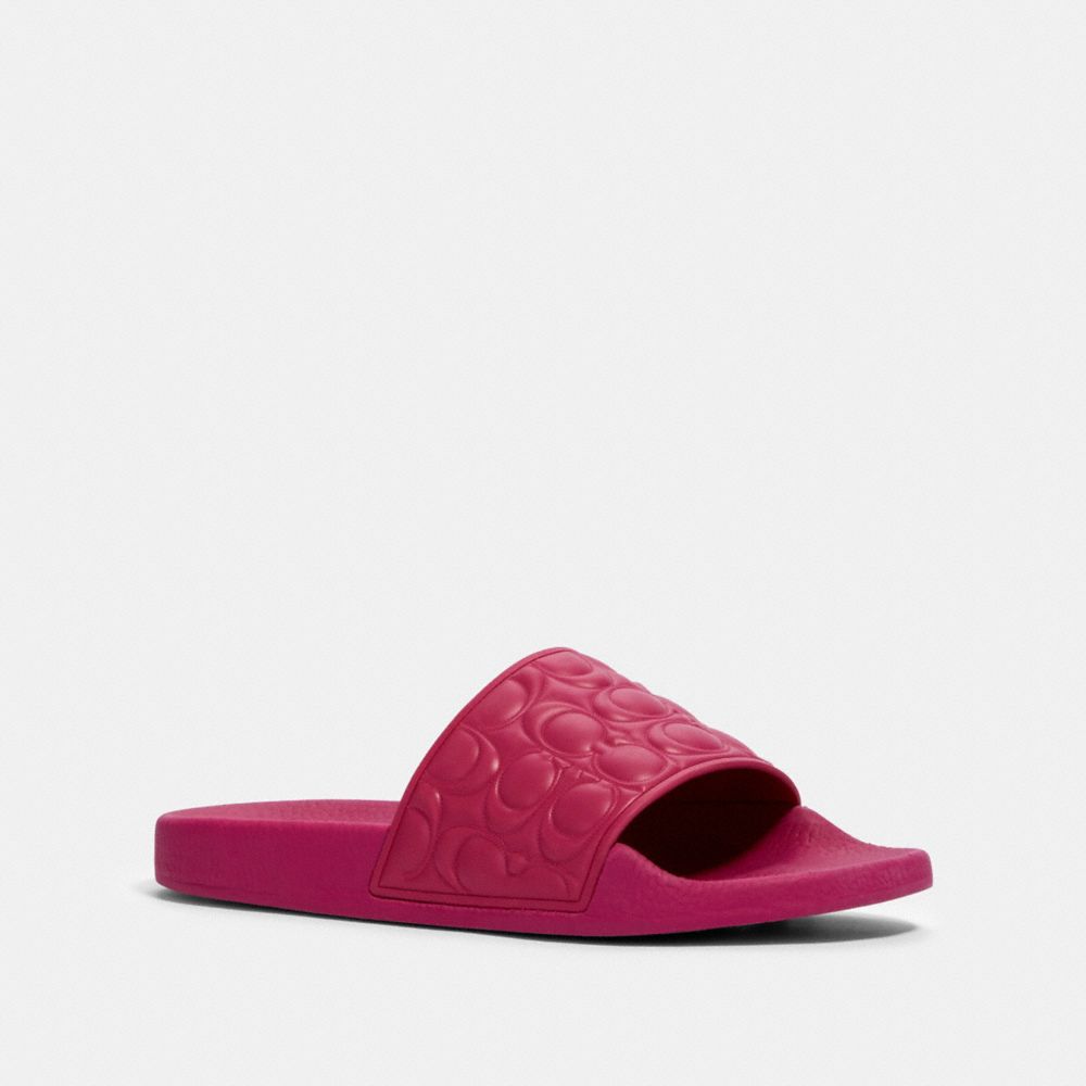 COACH®,ULI SPORT SLIDE,Synthetic,Hyacinth,Front View