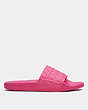 COACH®,ULI SPORT SLIDE,Synthetic,Bold Pink,Angle View
