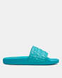 COACH®,ULI SPORT SLIDE,Synthetic,Teal,Angle View