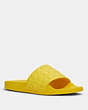 COACH®,ULI SPORT SLIDE,Synthetic,Yellow,Front View