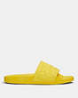 COACH®,ULI SPORT SLIDE,Synthetic,Yellow,Angle View