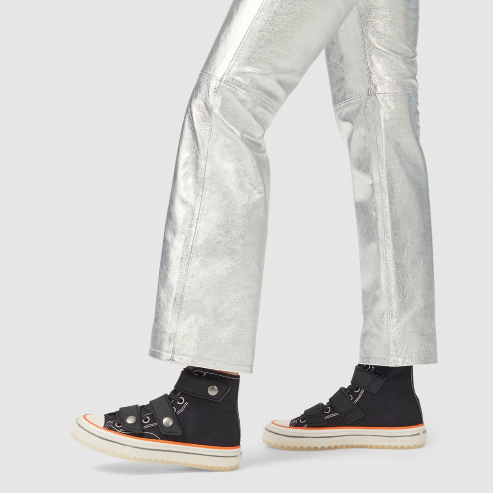 COACH®,High Top Button Up Sneaker,,Detail View