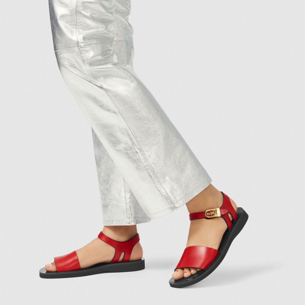 COACH®,Ankle Strap Sandal,,Detail View