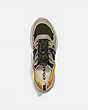 COACH®,CITYSOLE RUNNER,Mixed Material,Black/Yellow,Inside View,Top View