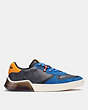 COACH®,CITYSOLE COURT SNEAKER,Mixed Material,Chalk/Black,Angle View