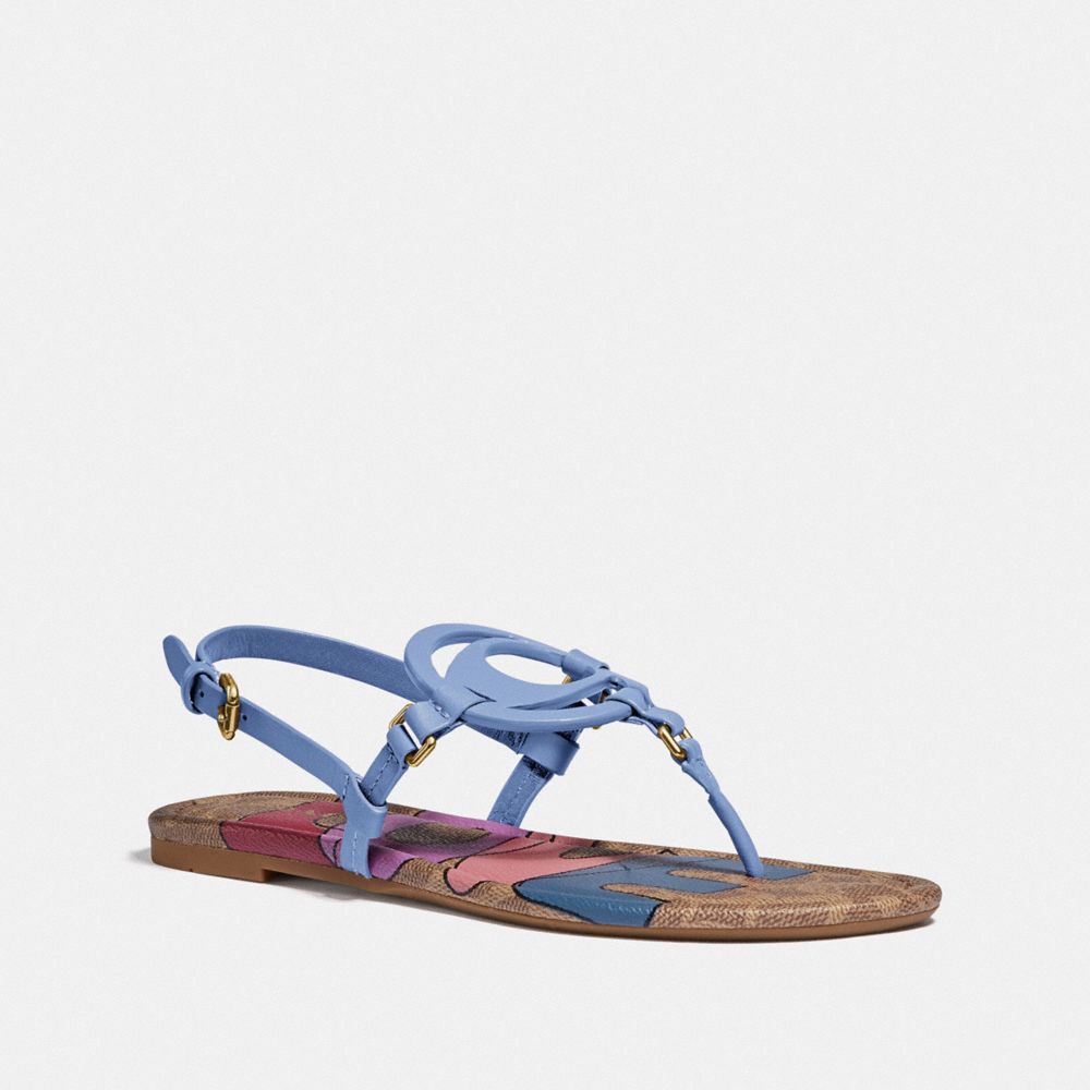 Coach women's cheap jeri leather sandals