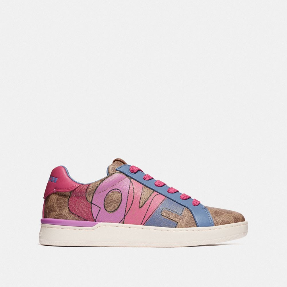 COACH®,Lowline Low Top Sneaker,,Angle View
