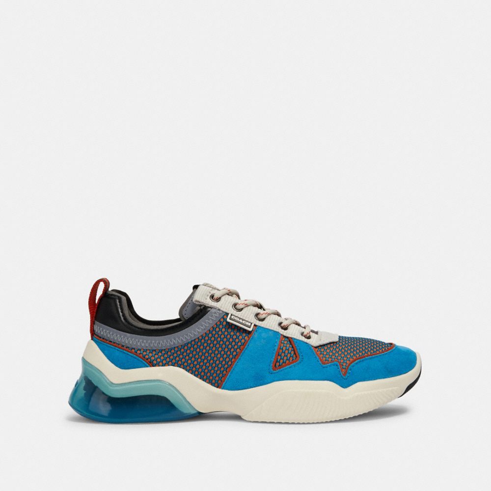 COACH®,CHAUSSURES DE COURSE CITYSOLE,mélange de matériaux,Bleu geai,Angle View